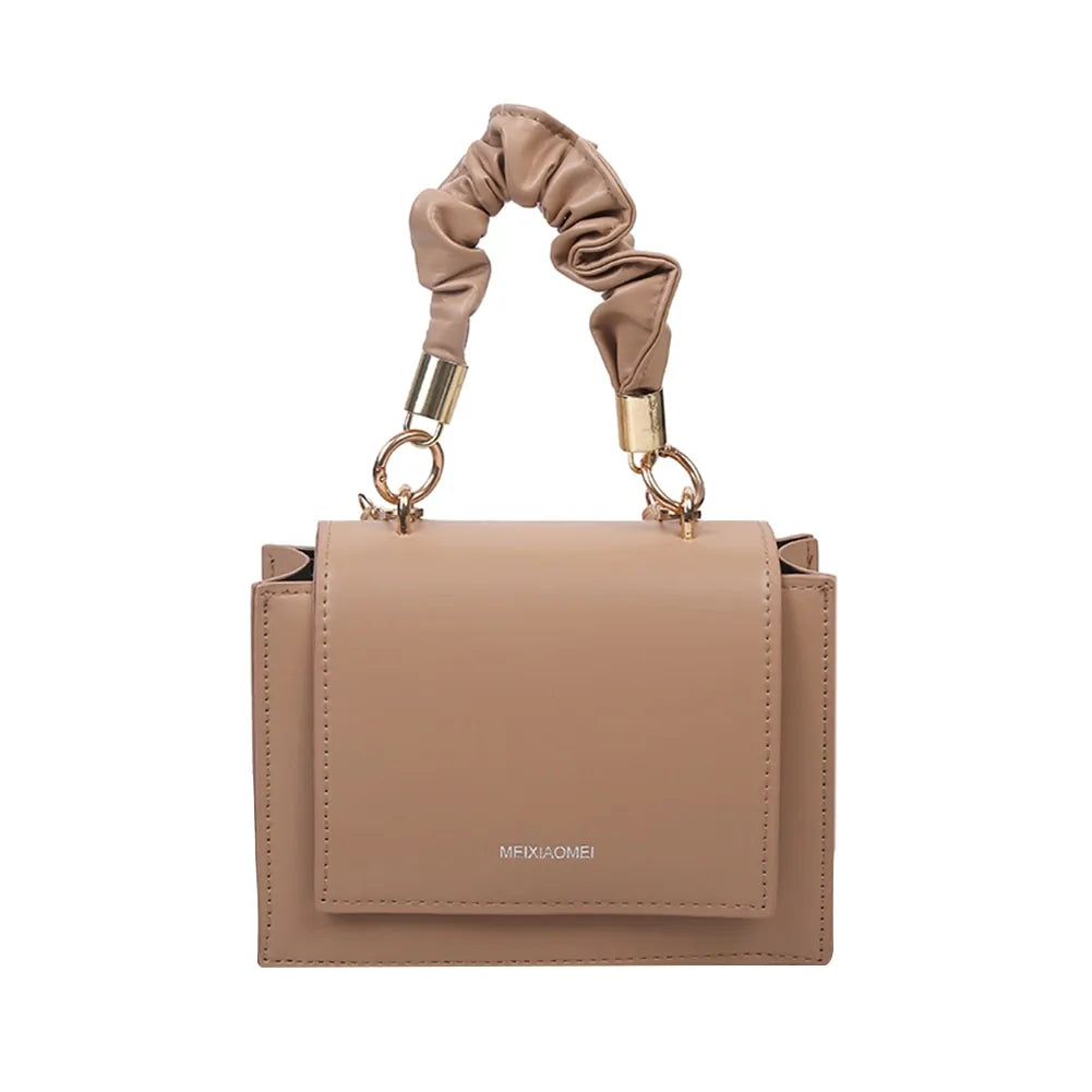 Handle Pleated Handbag